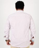 Classic Stripe Full Sleeve Shirt – White & Red - Image 3