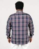 Classic Check Full Sleeve Shirt – Navy, White & Red - Image 4