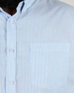 Classic Pinstripe Full Sleeve Shirt – Sky Blue & White - Image 2